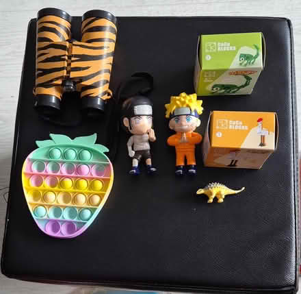 Photo of free Kids Toy Bundle: Binoculars, Pop-It, Naruto Figures & Dino T (South Norwood SE25) #1