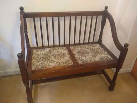 Photo of free 2 seat wooden chair (Brinscall PR6) #1