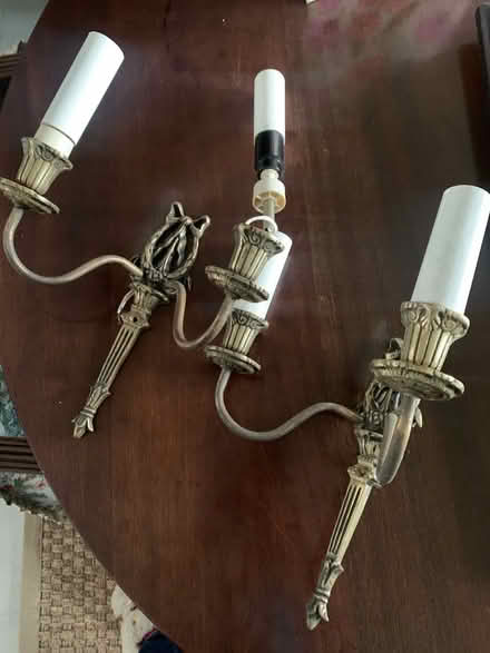 Photo of free Genuine old brass light fittings (Central Tunbridge wells TN1) #1