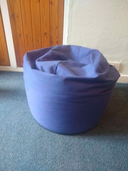 Photo of free Blue bean bag (Brinscall PR6) #1