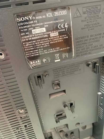 Photo of free Sony Bravia television (Totley S17) #2