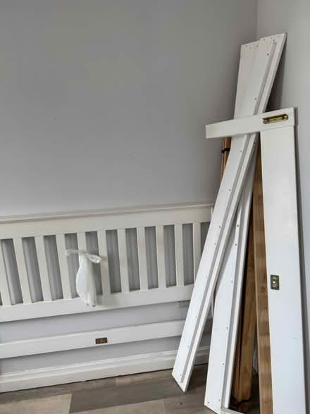 Photo of free White king size & single bed frame (Seaforth) #1