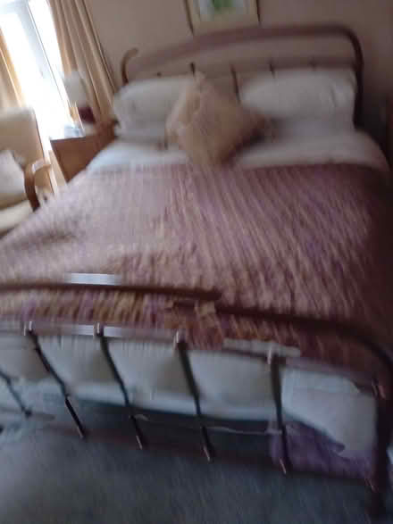 Photo of free Bronze metal bed frame (Whittington SY11) #2