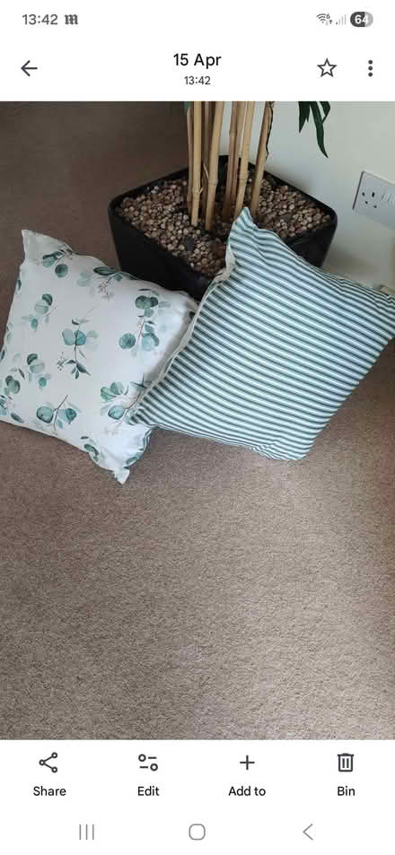 Photo of free Small garden table and two cushions (Bloomfield BA2) #1