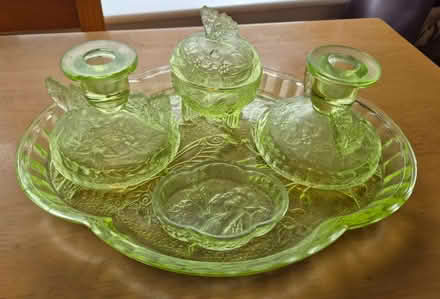 Photo of free Antique green glass set (Bathgate EH54) #1