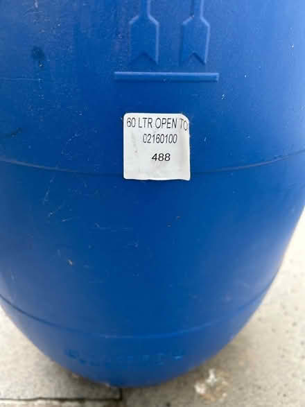 Photo of free 60l plastic barrel used to contain bird food (Haldens AL6) #3