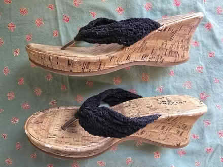 Photo of free Black Cork Wedge Sandals W11 (West 7th) #3