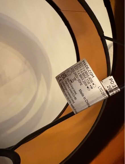 Photo of free Made Lampshade (RH12) #2