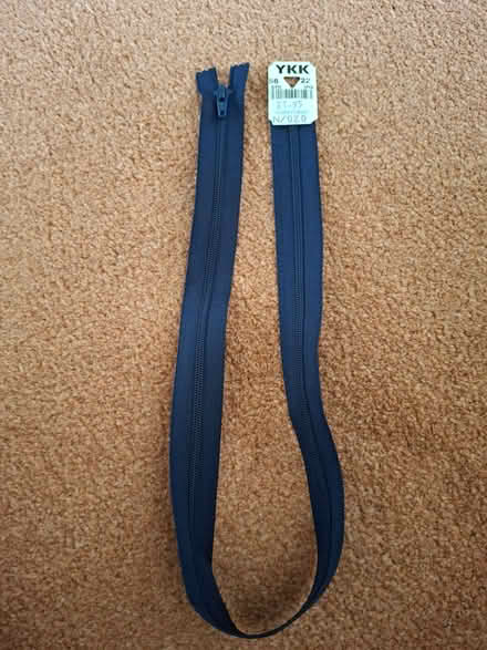 Photo of free New 22inch (56cm) navy blue zip (Heald Green SK8) #1