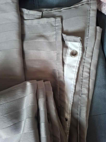 Photo of free Grey fabric shower curtain, GU22 9 (Woking, GU22) #1