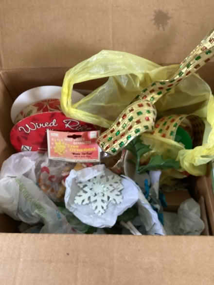 Photo of free Box of Christmas craft supplies (Prospect Park) #1