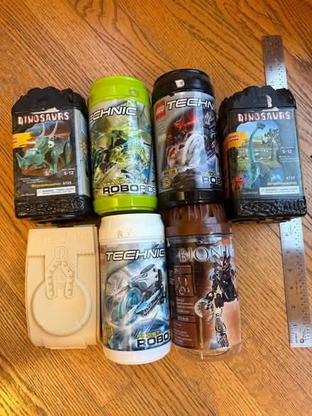 Photo of free Unique Empty Lego Containers (Darien - near 75th x Cass Ave.) #1