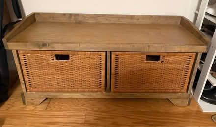 Photo of free Wooden entryway bench (Adams Point) #1