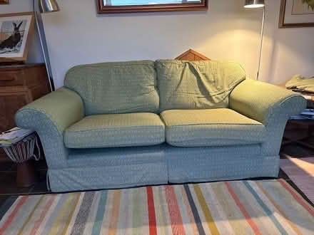 Photo of free Pale Green 2 seater settee (Onneley CW3) #1