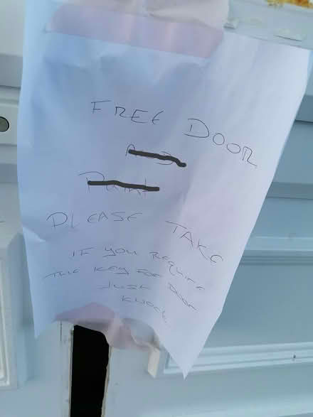 Photo of free White PVC door (Cricklade Avenue SW2) #1