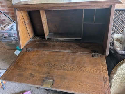 Photo of free Solid oak writing desk (Pant SY10) #4