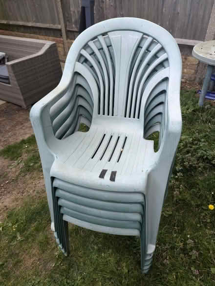 Photo of free Set of 6 garden chairs (BR2) #1