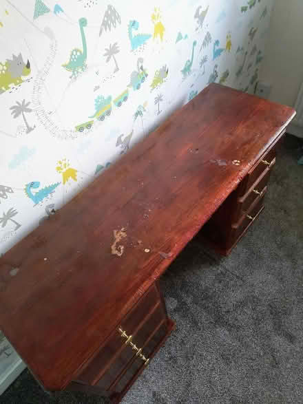 Photo of free Desk - solid wood (Bridlington YO16) #3