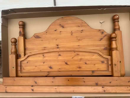 Photo of free Solid wooden pine double bed (BN8) #1
