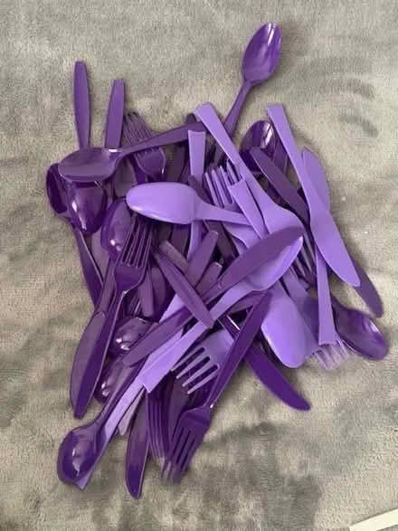 Photo of free Purple Plastic Cutlery (Edgbaston B5) #1