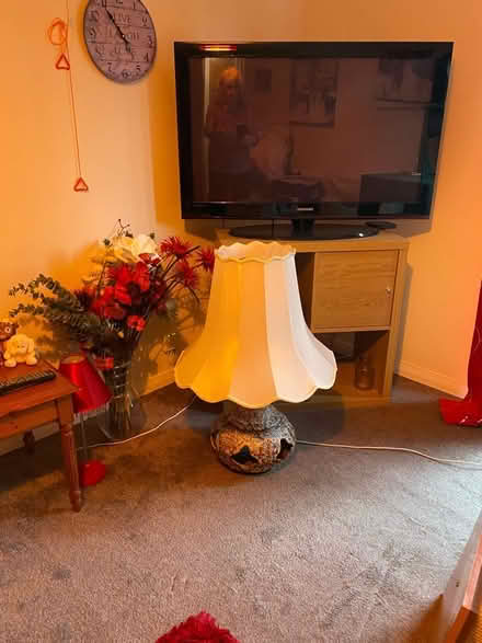 Photo of free Large lamp with shade and long electrical cable (Buckhaven KY8) #1