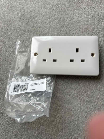 Photo of free New Slimline unswitched socket (Broad Blunsdon SN26) #1