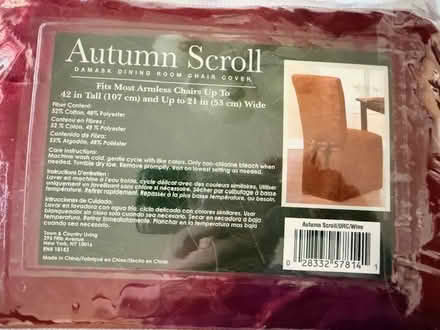 Photo of free 2 Red Parsons/dining chair covers (Ayer) #2