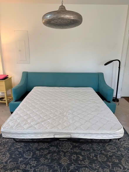 Photo of free Blue sofa/hide-a-bed (Beacon, near Main St) #2