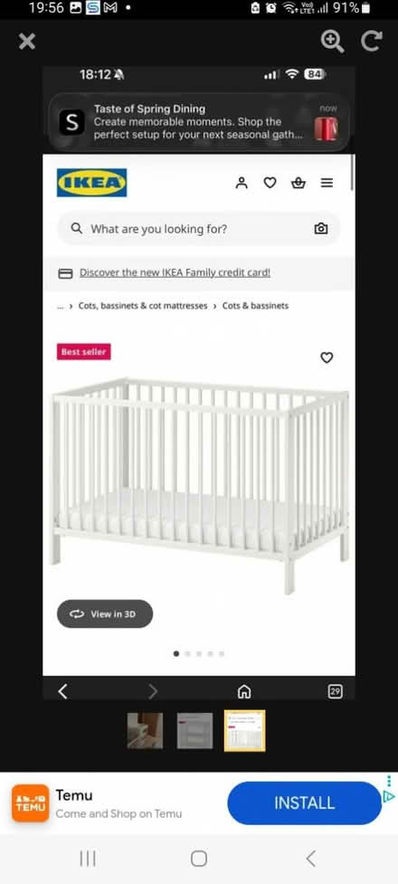 Photo of free baby bed and toddler pram (SL1 (next to mc donalds)) #3