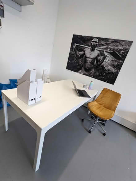 Photo of free Long expandable white meeting table (N5 2EF) #1