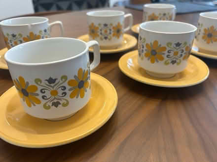 Photo of free Six tea cups and saucers - TAMS (W13) #2