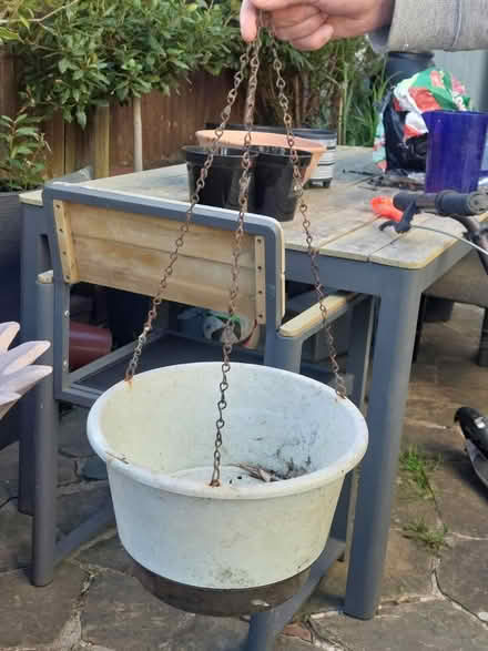 Photo of free 2 Hanging plastic baskets (SW16) #1