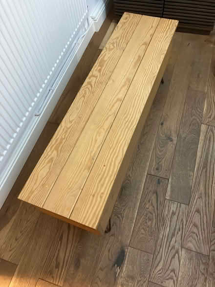 Photo of free Wooden Bench with storage (Darley Abbey DE22) #3