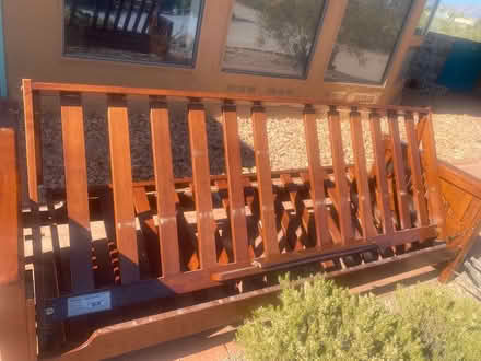 Photo of free Futon frame, queen size (South off of Las Alturas) #2