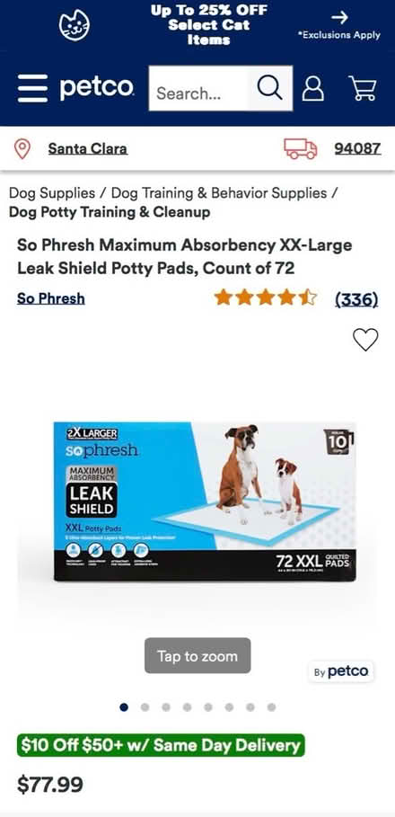 Photo of free XXL Dog Potty Pads (62-ct) (Sunnyvale- Birdland Neighbors) #3