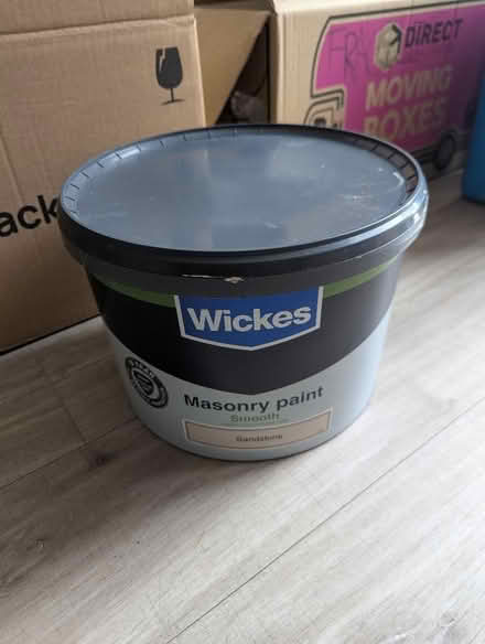 Photo of free 8l+ exterior masonry paint - sandstone (Oakfield SG4) #1