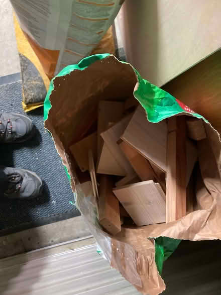 Photo of free 3 Bags of wood offcuts suitable for kindling (Oswestry SY11) #1