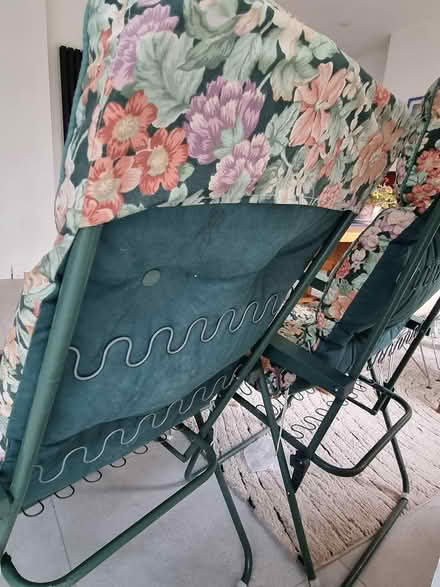 Photo of free 2 x padded garden chairs (Loughborough) #3