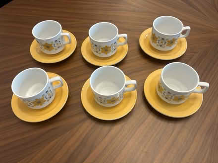 Photo of free Six tea cups and saucers - TAMS (W13) #1