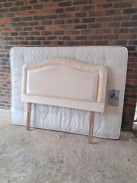 Photo of free Double bed mattress and headboard (Hayling Island) #2