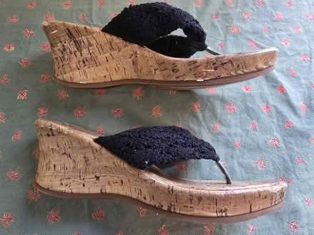 Photo of free Black Cork Wedge Sandals W11 (West 7th) #2
