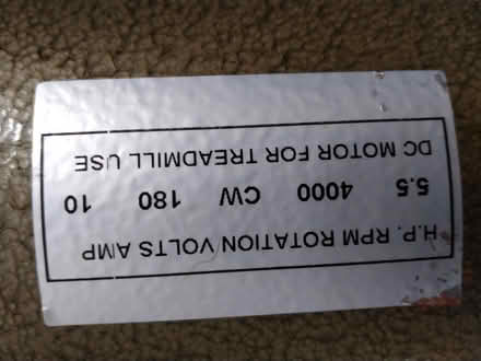 Photo of free Treadmill moter (Preston PR2 PR1) #2