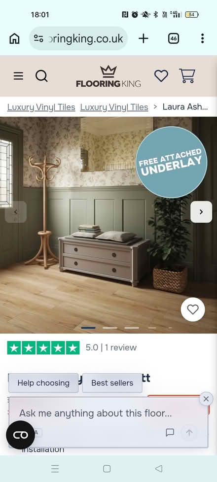 Photo of free Laura Ashley Hepscott click LVT (Amersham HP6) #2