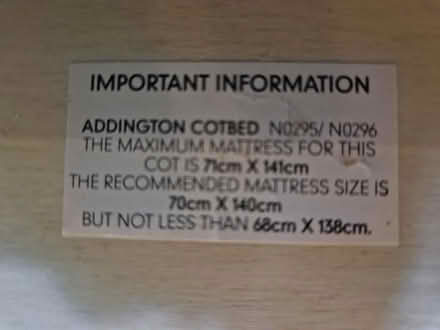 Photo of free Cot bed (Ormesby St Margaret NR29) #2