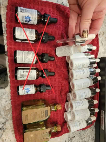 Photo of free Small glass dropper bottles (Melrose near Wyoming Cemetery.) #1