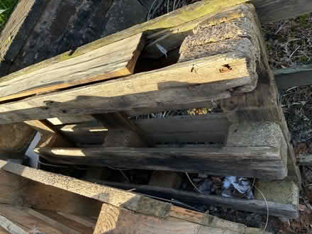 Photo of free Untreated Wooden Pallets x2 (Old Whittington S41) #1