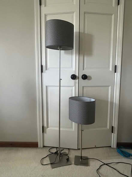 Photo of free Full sized headboard and lamps (Montgomery IL) #2