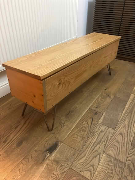 Photo of free Wooden Bench with storage (Darley Abbey DE22) #1