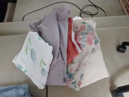 Photo of free 3 lots of items bedding and material (Ewshot GU10) #4