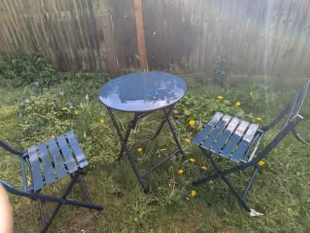 Photo of free Garden table and chair (BR2) #1